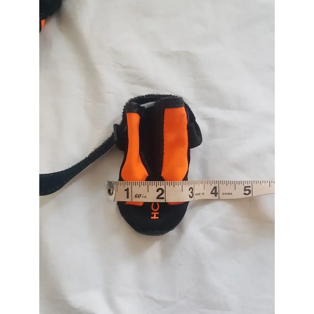 Hcpet Dog Boots Breathable Dog Shoes, Waterproof Dog Bootie SIZE 2 Black Orange